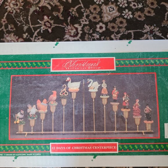 House of LLoyd Christmas Around The World 12 Days of Christmas Centerpiece Boxed - Picture 7 of 7